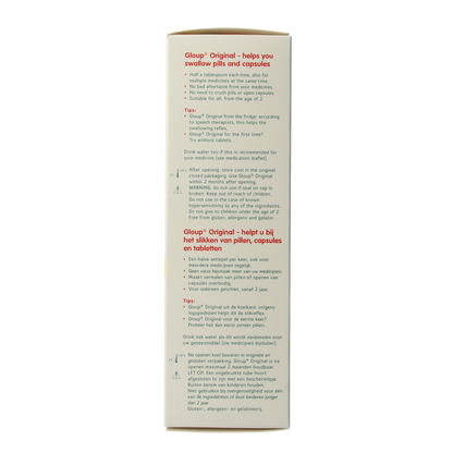 Gloup Original medicatie inname gel aardbei banaan 150.00 Milliliter