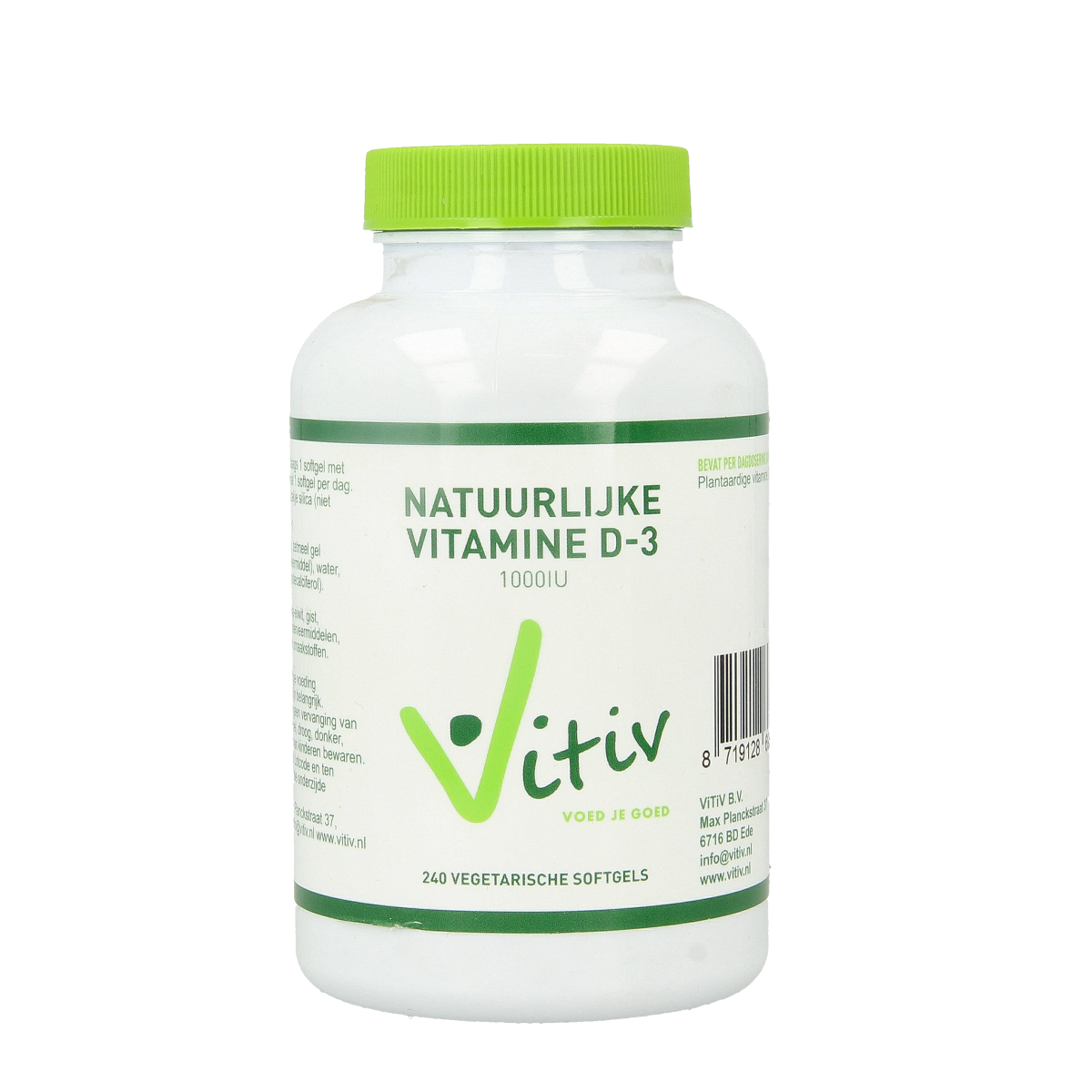 Vitiv Vitamine D3 1000IU 25mcg vega 240.00 Softgels