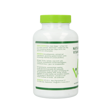 Vitiv Vitamine D3 1000IU 25mcg vega 240.00 Softgels