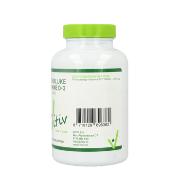 Vitiv Vitamine D3 1000IU 25mcg vega 240.00 Softgels