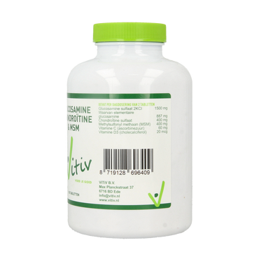 Vitiv Glucosamine chondroitine MSM 180.00 Tabletten
