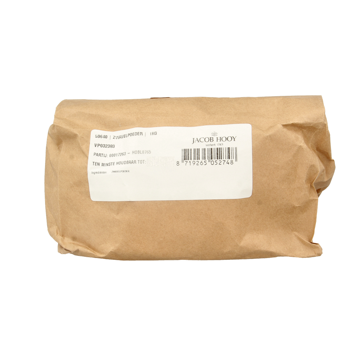 Jacob Hooy Zwavelpoeder 1.00 Kilogram