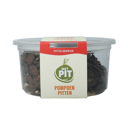 Met PIT Pompoenpitten pittig gekruid 150.00 Gram