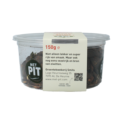 Met PIT Pompoenpitten pittig gekruid 150.00 Gram