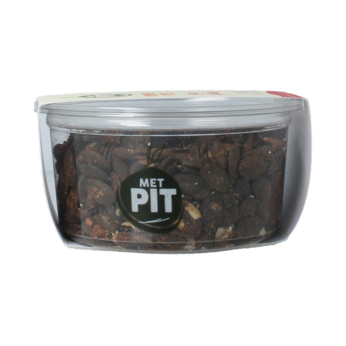 Met PIT Pompoenpitten pittig gekruid 150.00 Gram