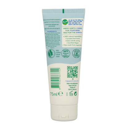 Happy Earth Billencreme zink voor baby & kids 75.00 Milliliter