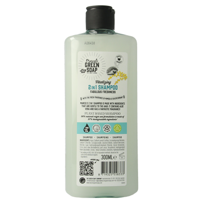 Marcel's Green Soap Shampoo & conditioner 2in1 mimosa zwarte bes 300.00 Milliliter