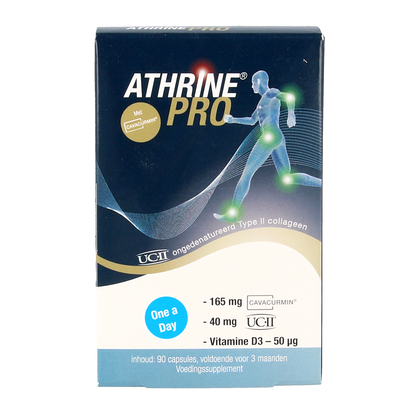 Athrine PRO - UC-II Cavacurmin en Vitamine D3 90.00 Capsules