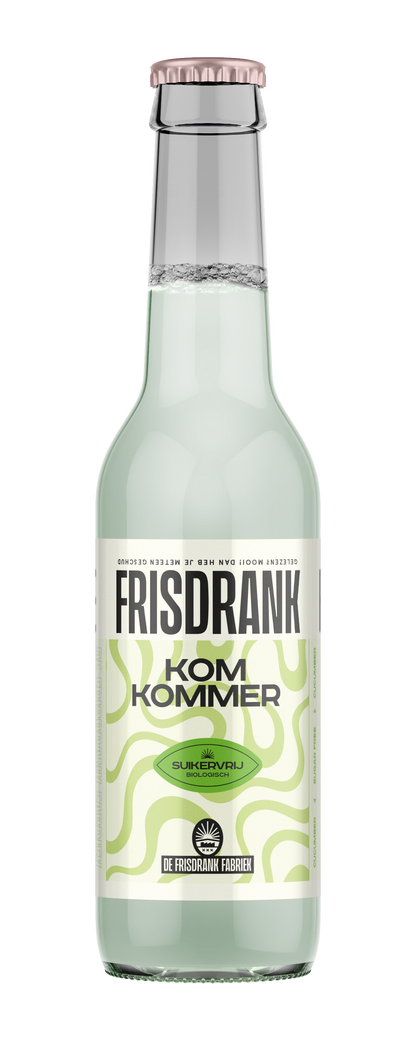 De Frisdrank Fabriek  Koolzuurhoudende frisdrank komkommer suikervr bio 275.00 Milliliter