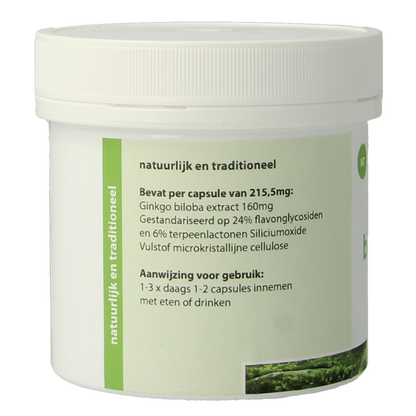 Natuurapotheek Ginkgo biloba 24% 160mg 100.00 Capsules