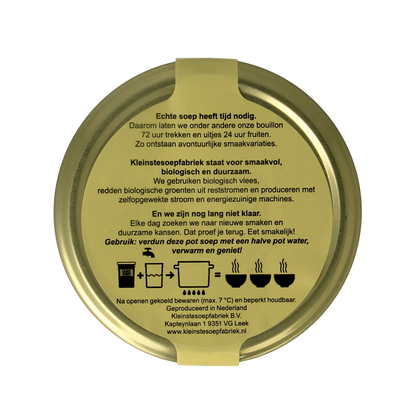 Kleinstesoepfabriek Zoete aardappelsoep met lokale bonen en kombu bio 400.00 Milliliter