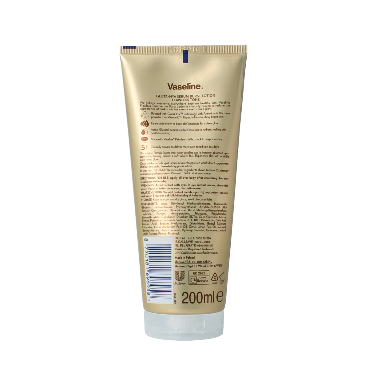 Vaseline Gluta-hya flawless glow 200.00 Milliliter