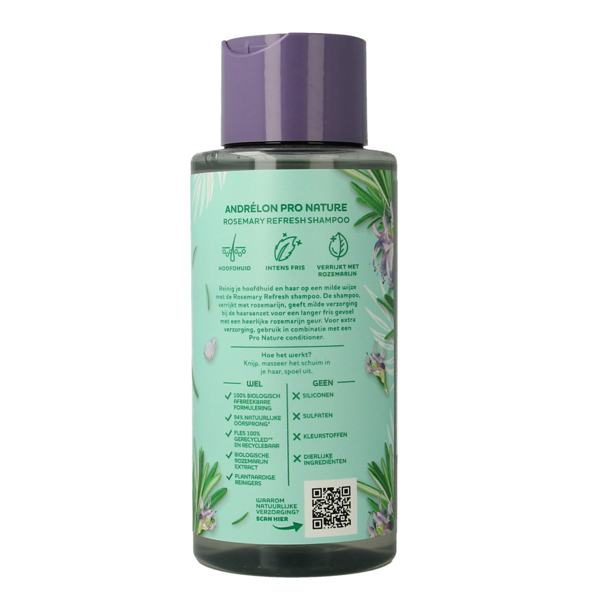 Andrelon Shampoo pro nature  rosemary refresh 400.00 Milliliter