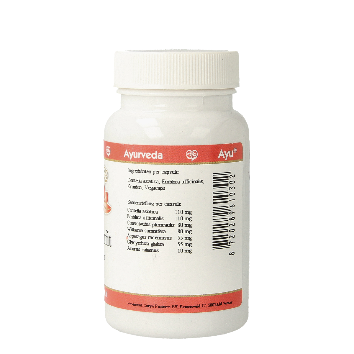 Ayurveda BR Ayu brainfit 60.00 Vegetarische capsules