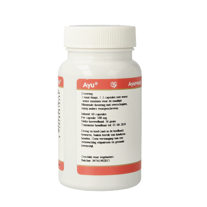 Ayurveda BR Ayu gluco 60.00 Vegetarische capsules