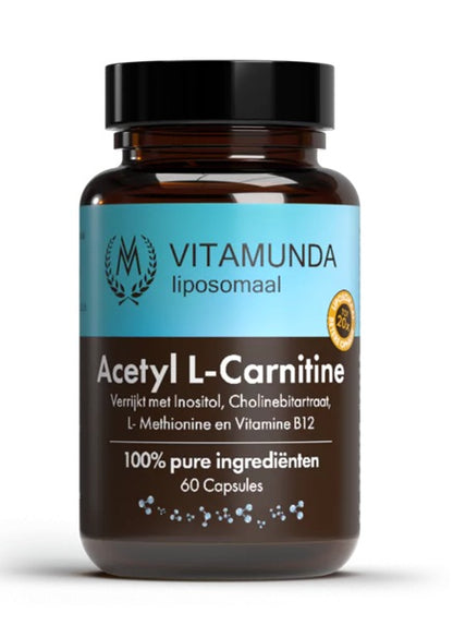 Vitamunda Liposomale acetyl L-Carnitine 60.00 Vegetarische capsules