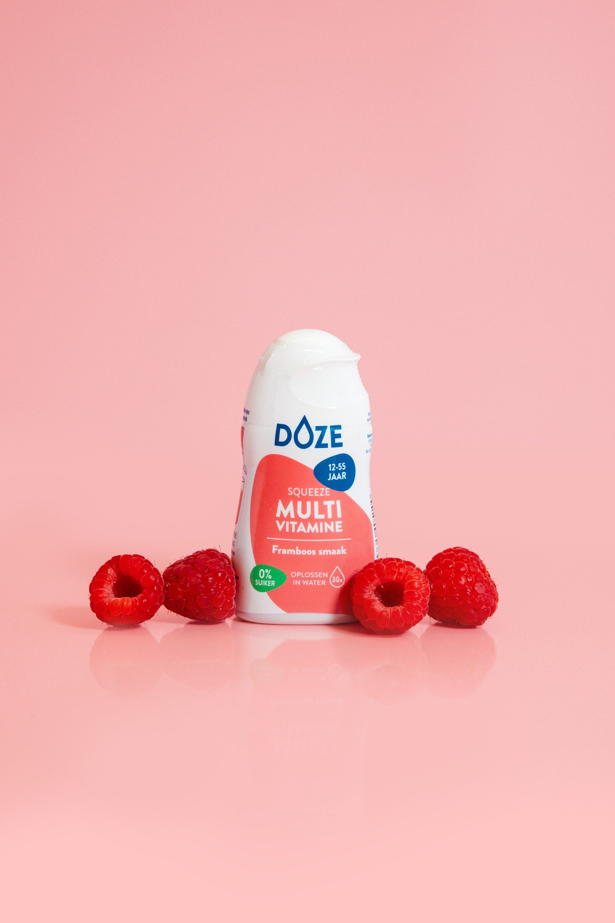 DOZE Vitamins Multi Framboos - vloeibare multivitamine 50.00 Milliliter