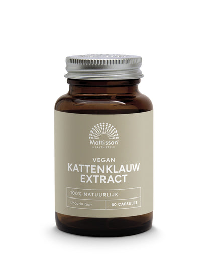 Mattisson Vegan kattenklauw extract 450mg 60.00 Vegetarische capsules
