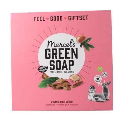 Marcel's Green Soap Giftbox argan & oudh 1.00 Stuks