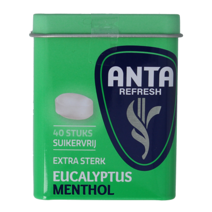 Anta Refresh eucalyptus menthol extra sterk suikervrij 72.00 Gram