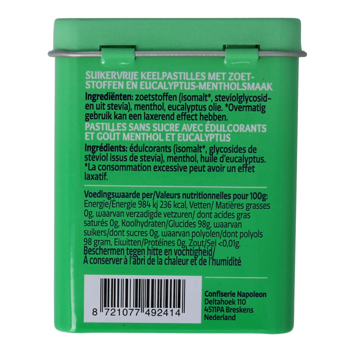Anta Refresh eucalyptus menthol extra sterk suikervrij 72.00 Gram