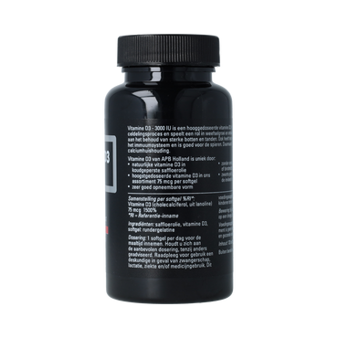 APB Holland APB Holland Vitamine D3 - 3000IU - 75 mcg 120.00 Softgels