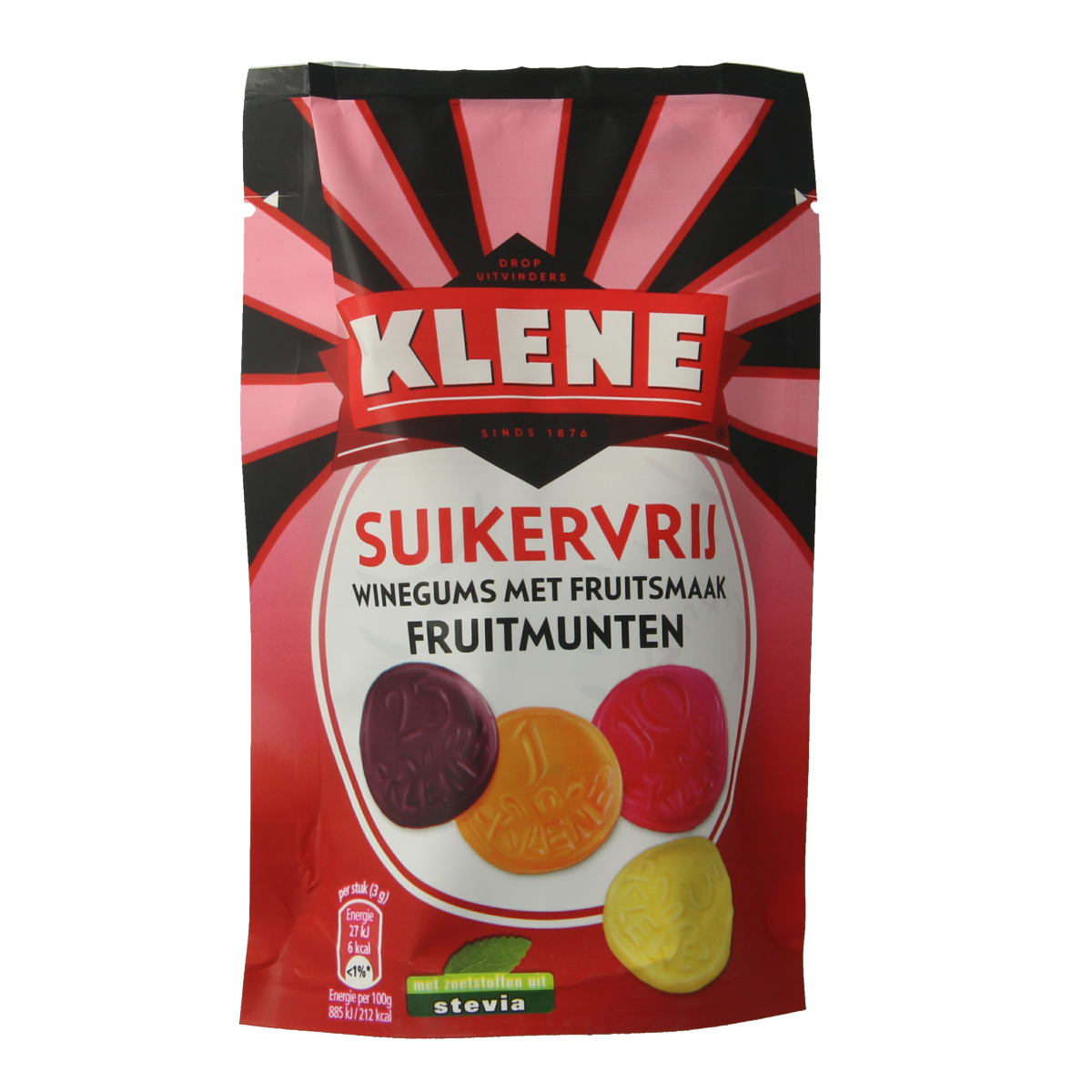 Klene Fruitmunten suikervrij 110.00 Gram