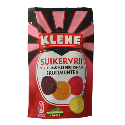 Klene Fruitmunten suikervrij 110.00 Gram