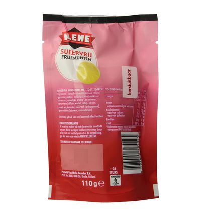 Klene Fruitmunten suikervrij 110.00 Gram
