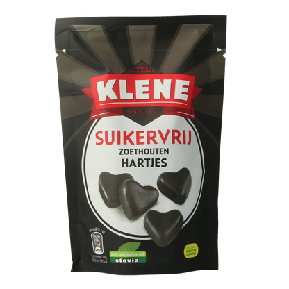 Klene Zoethouten hartjes suikervrij 110.00 Gram
