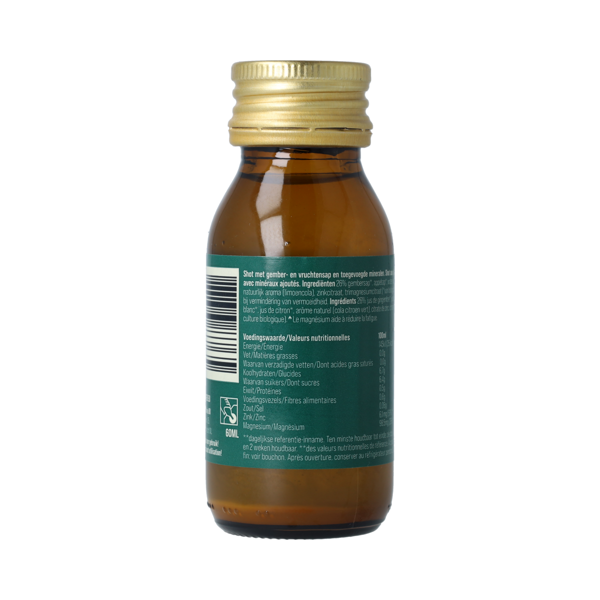 G'nger Shot gember vruchtensap recharge 60.00 Milliliter