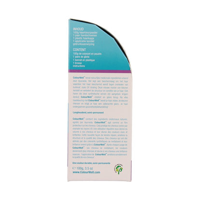 Colourwell 100% Natuurlijke haarkleur donker kastanje bruin 100.00 Gram