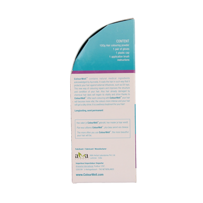 Colourwell 100% Natuurlijke haarkleur donker kastanje bruin 100.00 Gram