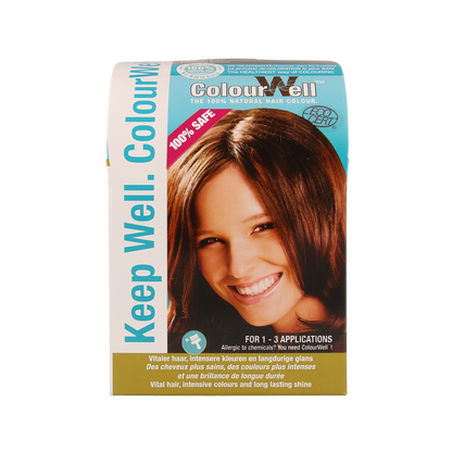 Colourwell 100% Natuurlijke haarkleuring kastanje bruin 100.00 Gram