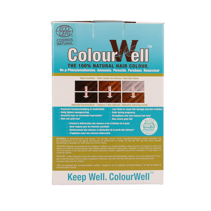 Colourwell 100% Natuurlijke haarkleuring kastanje bruin 100.00 Gram