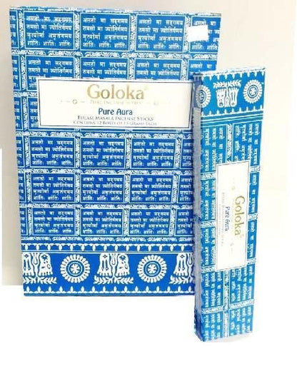 Goloka Wierookstokjes pure aura 15.00 Gram