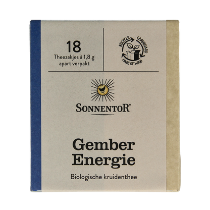 Sonnentor Gember energie thee bio 18.00 Zakjes