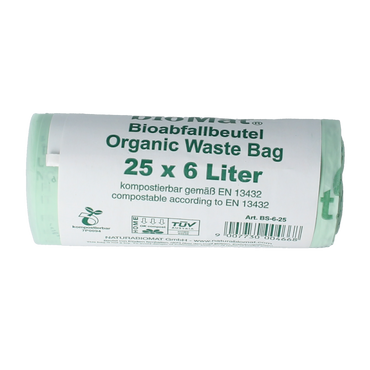Biomat Wastebag compost 6 liter 25.00 Stuks