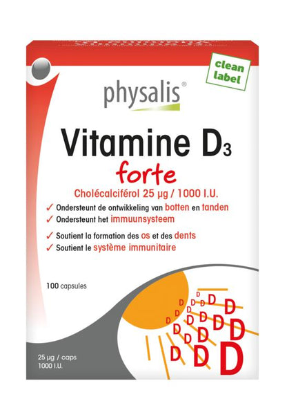 Physalis Vitamine D3 forte 100.00 Capsules