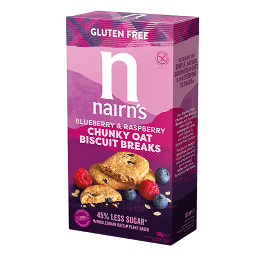 Nairns Breakfast biscuit blueberry & raspberry 160.00 Gram