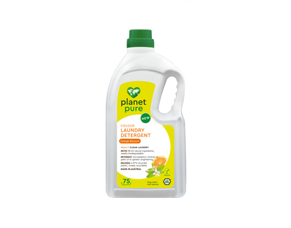 Planet Pure Wasmiddel vloeibaar gekleurde was orange 3.00 Liter