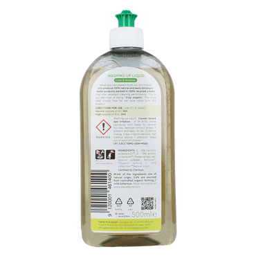 Planet Pure Afwasmiddel lime & verbena 500.00 Milliliter