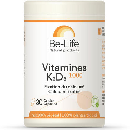 Be-Life Vitamine K2-D3 1000 30.00 Capsules