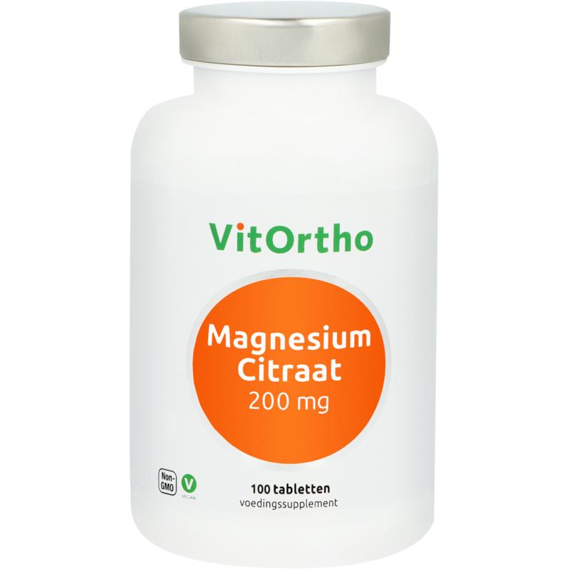 VitOrtho Magnesium citraat 200 mg 100.00 Tabletten