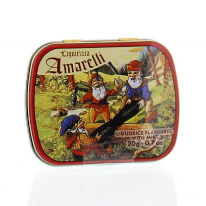 Amarelli Laurierdrop blikje munt chicchi 20.00 Gram