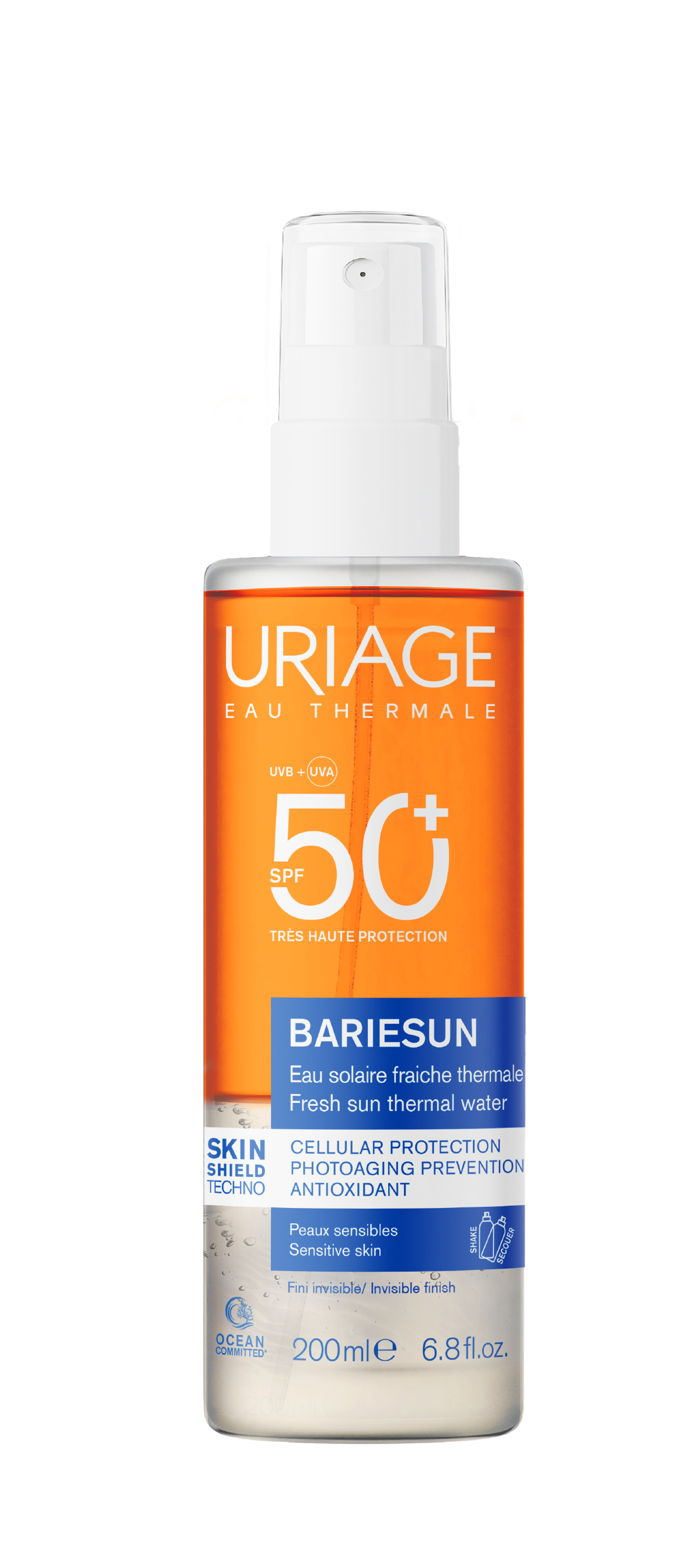 Uriage Bariesun SPF50+ sun water SP 200.00 Milliliter