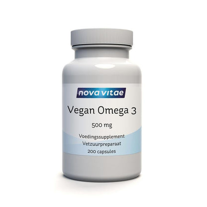 Nova Vitae Vegan omega 3 500mg 200.00 Vegetarische capsules