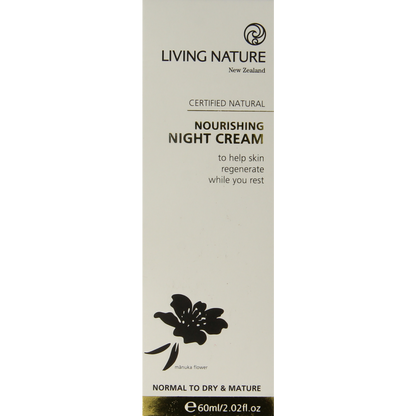 Living Nature Nachtcreme voedend 60.00 Milliliter