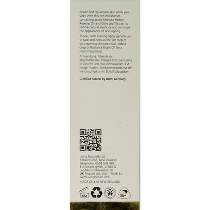 Living Nature Nachtcreme voedend 60.00 Milliliter