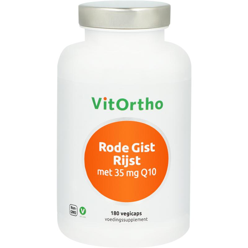 VitOrtho Rode gist rijst 35mg Q10 180.00 Vegetarische capsules